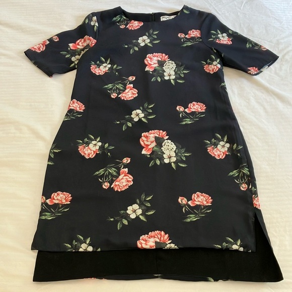 Pink Martini medium women’s Black Floral Midi Dress - Picture 10 of 16